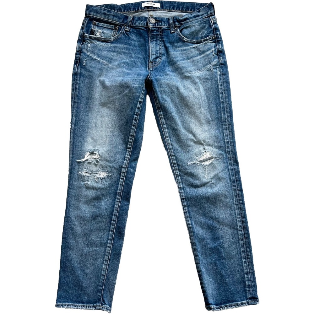 MOUSSY VINTAGE LANCASTER SKINNY DISTRESSED JEANS SIZE 29 TRENDY STYLISH - Picture 10 of 10
